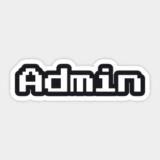 Admin System Administrator Sticker